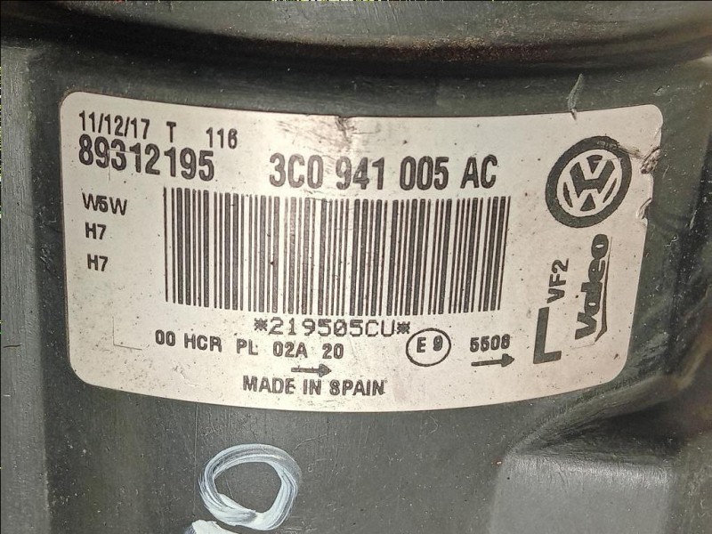 Proiettore ANT SX 3C0941005AC ATTACCHI ROTTI Volkswagen Passat V 2005