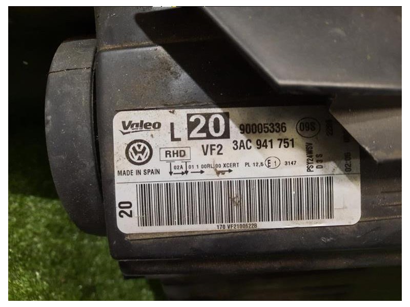 Proiettore ANT SX 3AC941751 Volkswagen Passat VI 2011