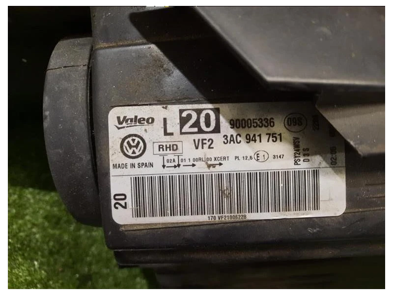 Proiettore ANT SX 3AC941751 Volkswagen Passat VI 2011