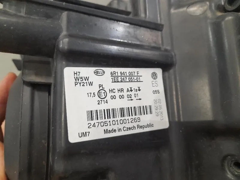 Proiettore ANT SX 6R1941007F Volkswagen POLO VI 2009