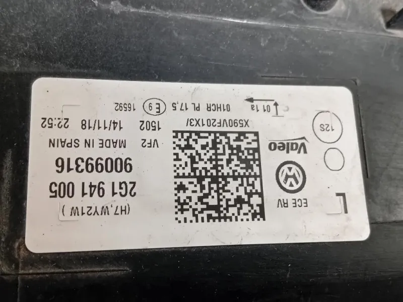 Proiettore ANT SX 2G1941005 Volkswagen POLO VII 2017