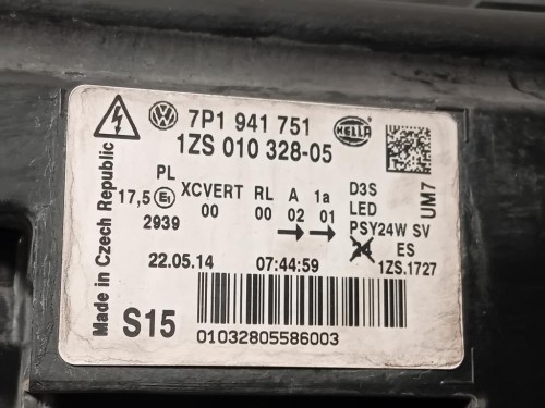 Proiettore ANT SX 7P1941751 Volkswagen Touareg III 2010