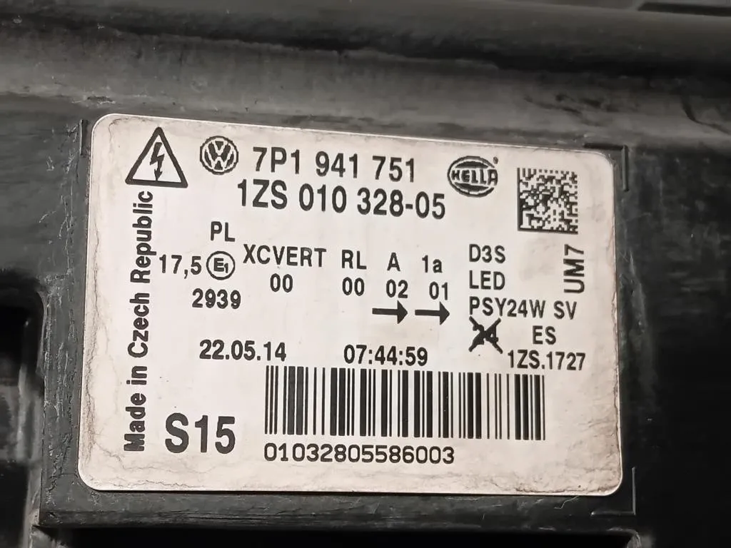 Proiettore ANT SX 7P1941751 Volkswagen Touareg III 2010