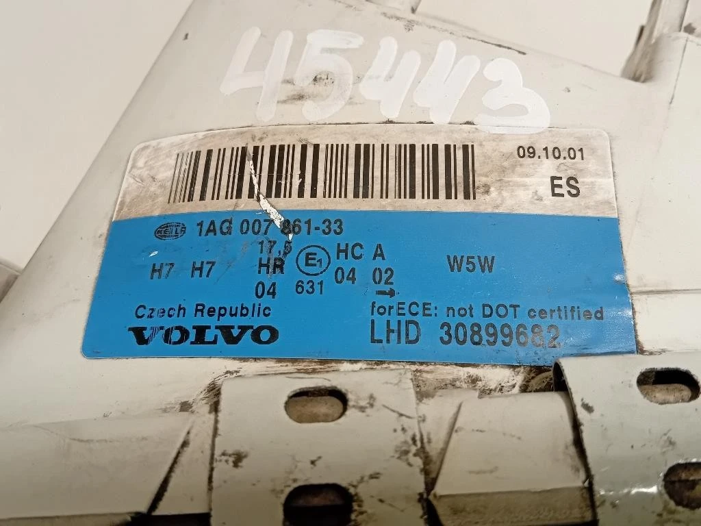 Proiettore ANT SX 1AG 007 861-33 Volvo V40 I 1996