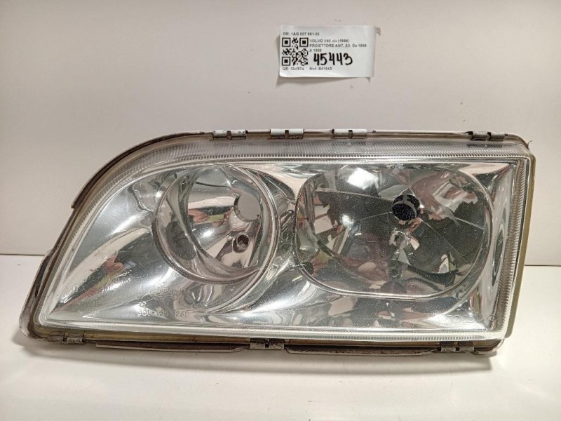 Proiettore ANT SX 1AG 007 861-33 Volvo V40 I 1996