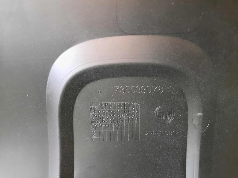 Protezione Antiurto INF POST 7355998078 Fiat Panda III 2012