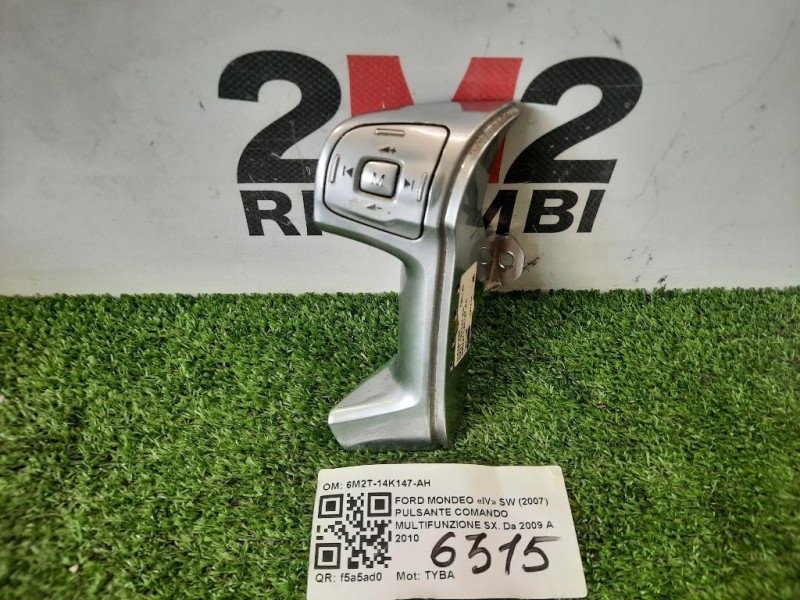 Pulsante Comando Multifunzione SX 6M2T-14K147-AH VOLANTE SX Ford Mondeo IV SW 2007