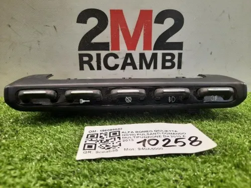Pulsanti Comando Multifunzione 156095042 Alfa Romeo Giulietta 2010