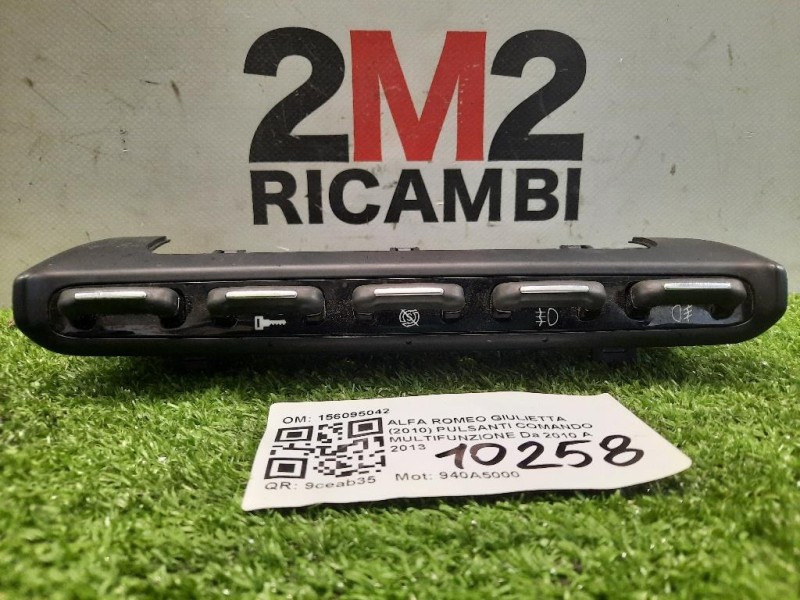 Pulsanti Comando Multifunzione 156095042 Alfa Romeo Giulietta 2010