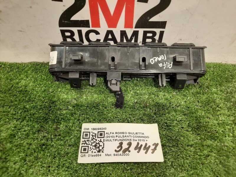 Pulsanti Comando Multifunzione 156099243 Alfa Romeo Giulietta 2010