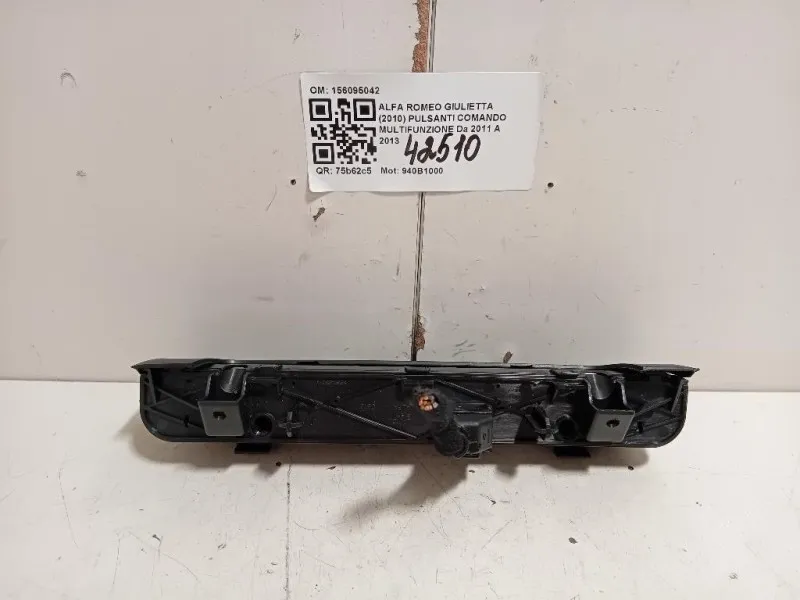 Pulsanti Comando Multifunzione 156095042 Alfa Romeo Giulietta 2010