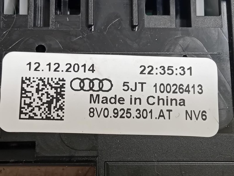Pulsanti Comando Multifunzione 8V0 925 301 Audi A3 8VA Sportback 2012