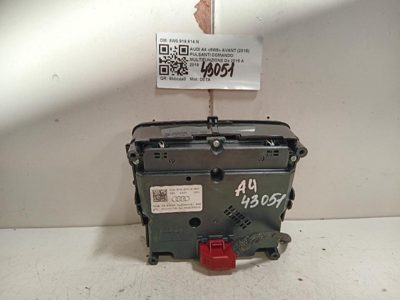 Pulsanti Comando Multifunzione 8W0919614N Audi A4 8W5 Avant 2015