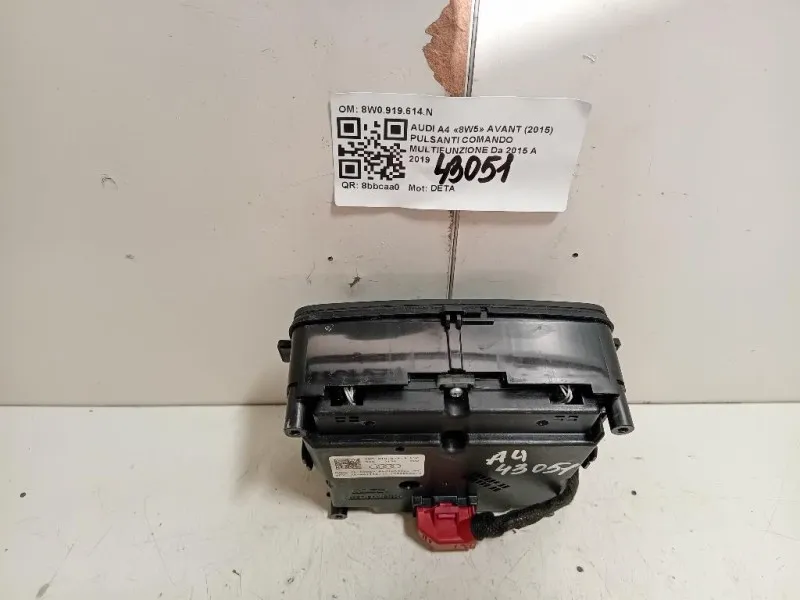 Pulsanti Comando Multifunzione 8W0919614N Audi A4 8W5 Avant 2015