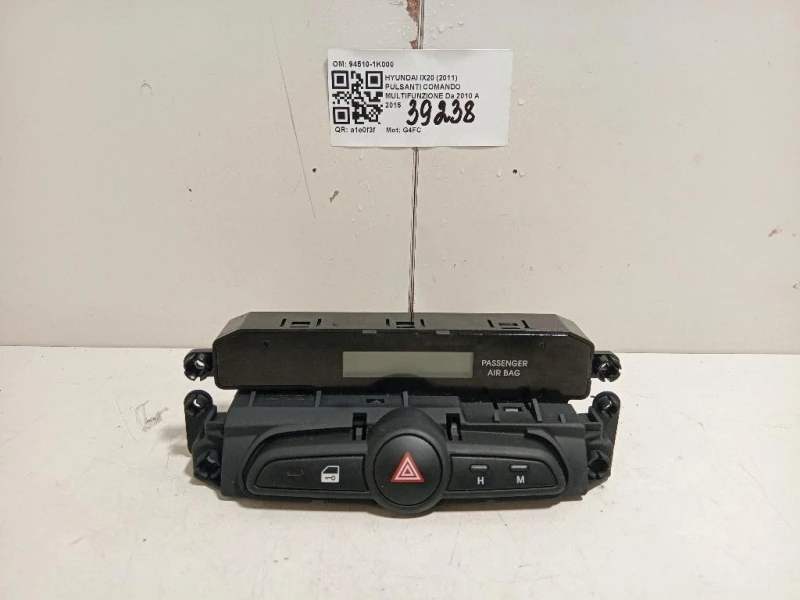 Pulsanti Comando Multifunzione 94510-1K000 Hyundai IX20 2011