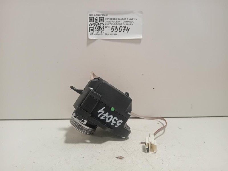 Pulsanti Comando Multifunzione A2128703051 Mercedes Classe E W212 2009