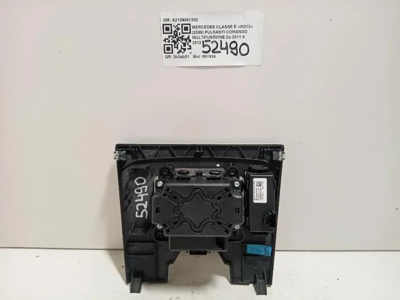 Pulsanti Comando Multifunzione A2129051302 Mercedes Classe E W212 2009