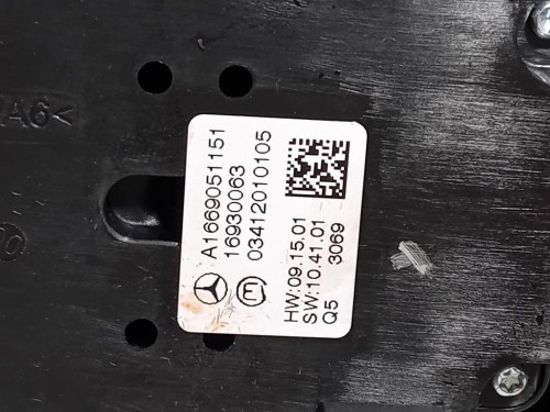 Pulsanti Comando Multifunzione A1669051151 Mercedes Classe ML W166 2012