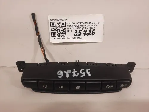 Pulsanti Comando Multifunzione 9804920-05 Mini Countryman ONE R60 2014