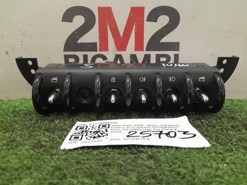 Pulsanti Comando Multifunzione 61316958029 Mini MINI ONE R52 Cabrio 2001