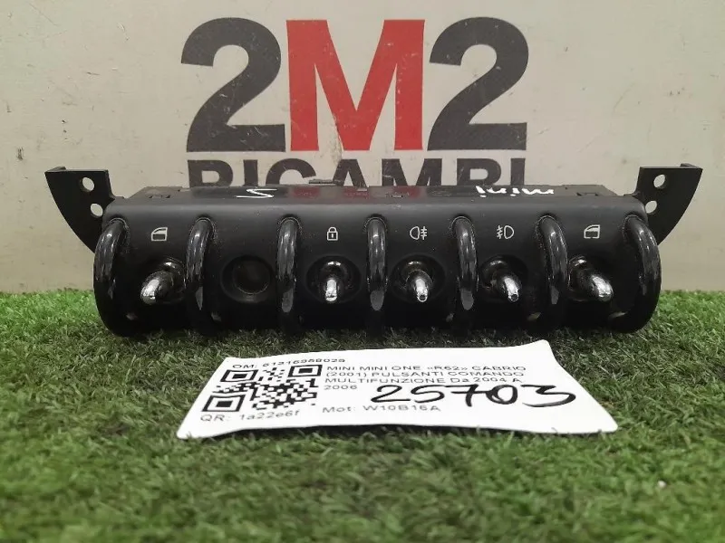Pulsanti Comando Multifunzione 61316958029 Mini MINI ONE R52 Cabrio 2001