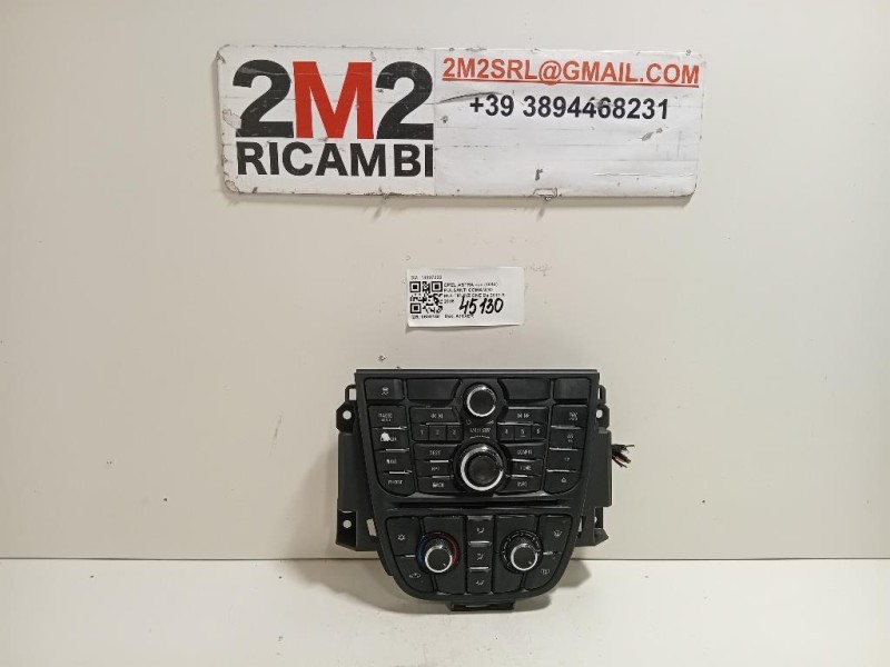 Pulsanti Comando Multifunzione 13337222 Opel Astra J 2010