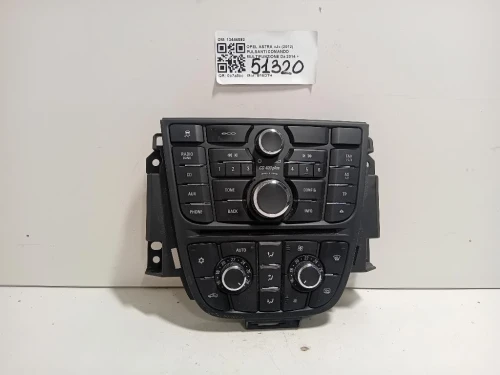 Pulsanti Comando Multifunzione 13444592 Opel Astra J 2012