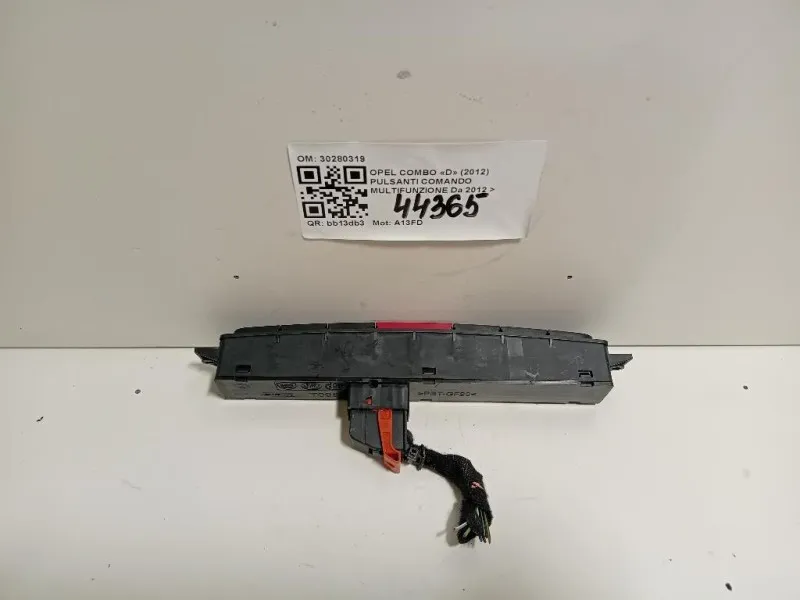 Pulsanti Comando Multifunzione 30280319 Opel Combo D 2012