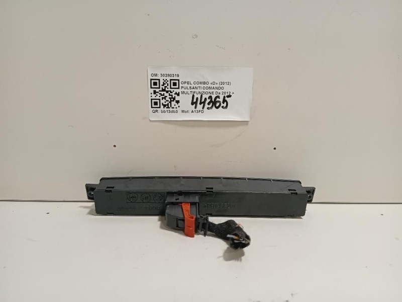 Pulsanti Comando Multifunzione 30280319 Opel Combo D 2012