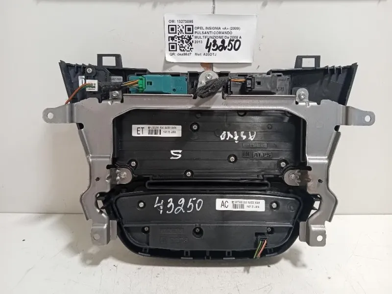 Pulsanti Comando Multifunzione 13273095 Opel Insignia A 2009