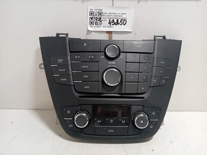 Pulsanti Comando Multifunzione 13273095 Opel Insignia A 2009