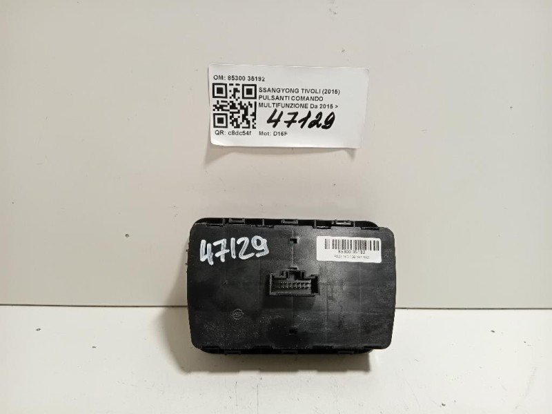 Pulsanti Comando Multifunzione 85300 35192 Ssangyong Tivoli 2015