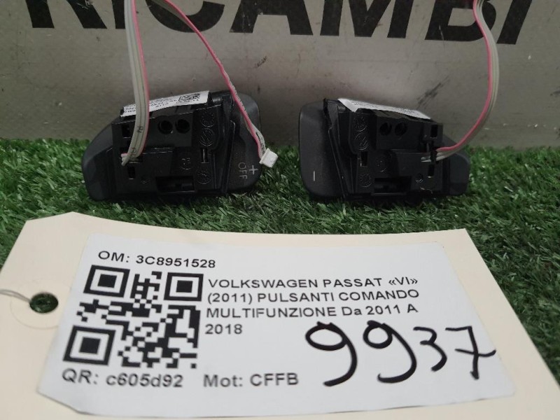 Pulsanti Comando Multifunzione 3C8951528 3C8951527 Volkswagen Passat VI 2011