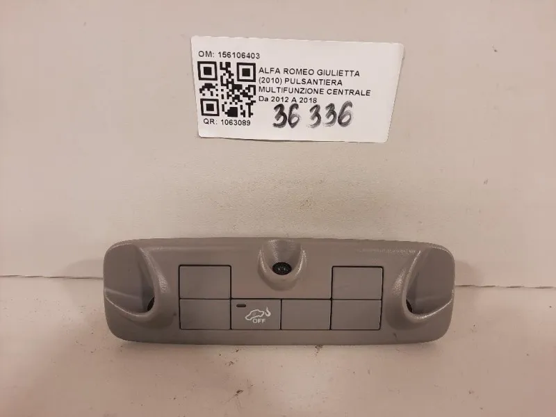 Pulsantiera Multifunzione Centrale 156106403 Alfa Romeo Giulietta 2010