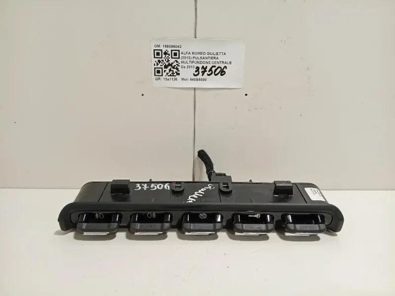 Pulsantiera Multifunzione Centrale 156095042 Alfa Romeo Giulietta 2013