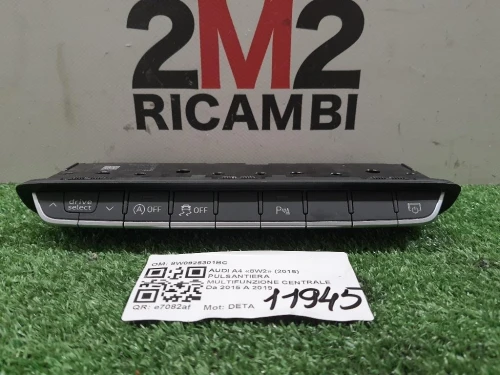 Pulsantiera Multifunzione Centrale 8W0925301BC Audi A4 8W2 2015