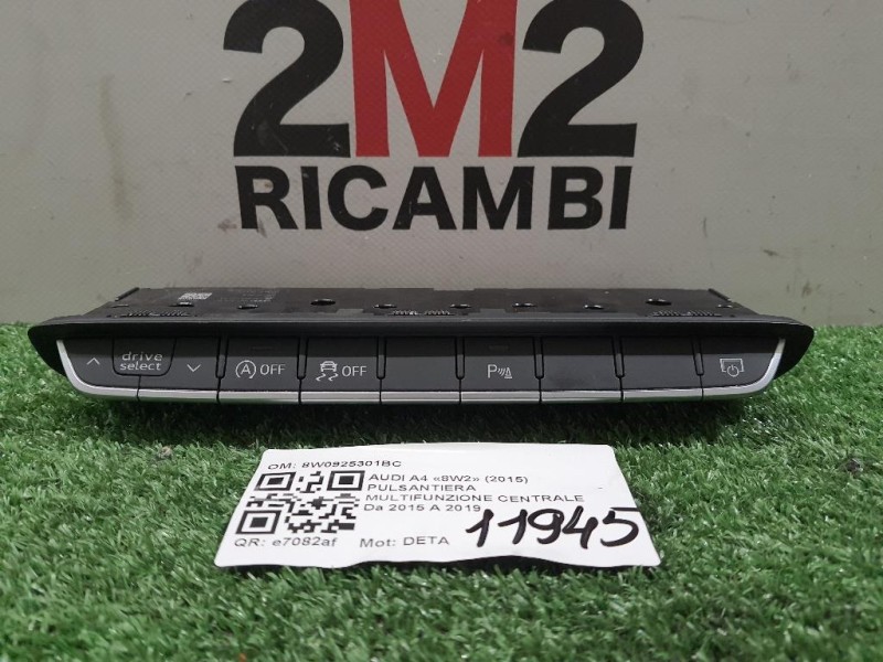 Pulsantiera Multifunzione Centrale 8W0925301BC Audi A4 8W2 2015