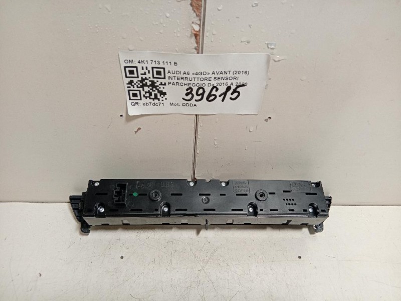 Pulsantiera Multifunzione Centrale 4K0 925 301 Audi A6 4GD Avant 2016