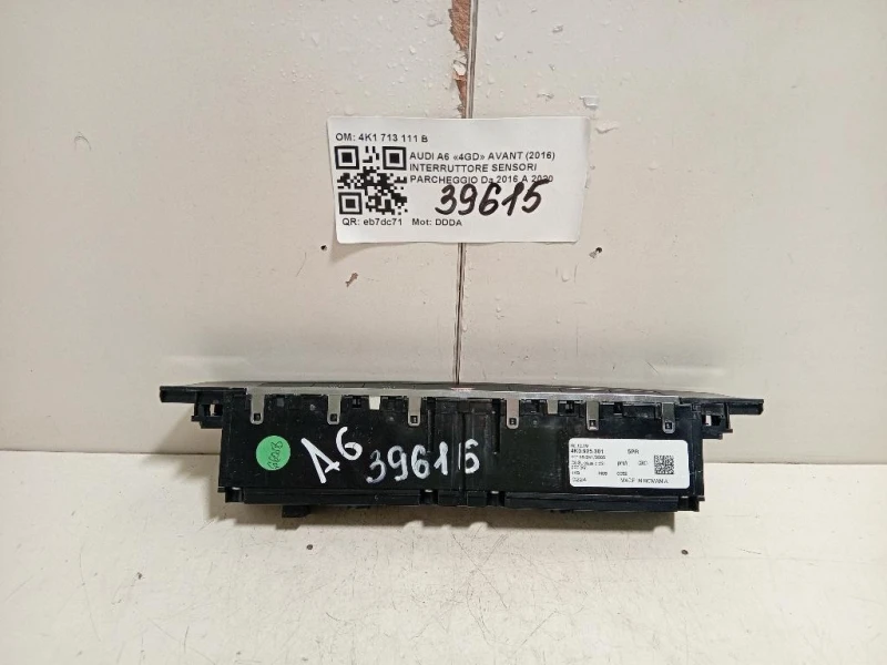 Pulsantiera Multifunzione Centrale 4K0 925 301 Audi A6 4GD Avant 2016