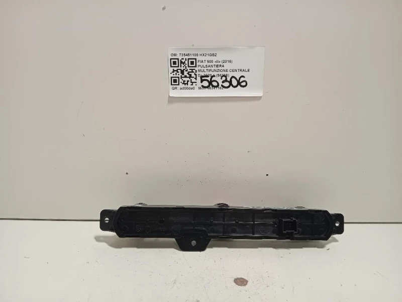 Pulsantiera Multifunzione Centrale 735451108 Fiat 500 II 2015