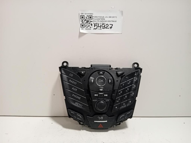 Pulsantiera Multifunzione Centrale 331410000 Ford Focus IV SW 2011