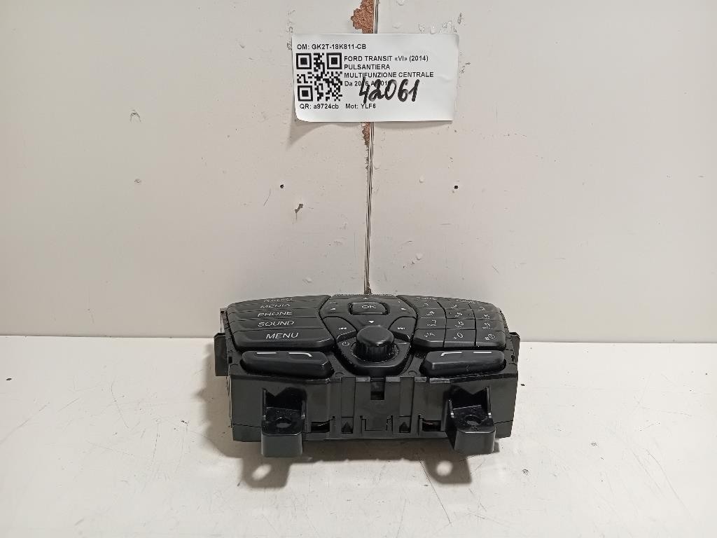 Pulsantiera Multifunzione Centrale GK2T-18K811-CB Ford Transit VI 2014