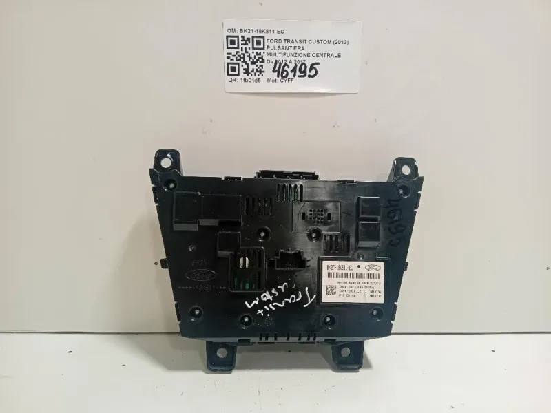 Pulsantiera Multifunzione Centrale BK21-18K811-EC Ford Transit Custom I 2013