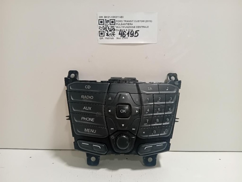 Pulsantiera Multifunzione Centrale BK21-18K811-EC Ford Transit Custom I 2013