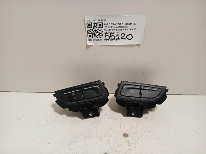 Pulsantiera Multifunzione Centrale JK2110B838 Ford Transit Custom I 2018