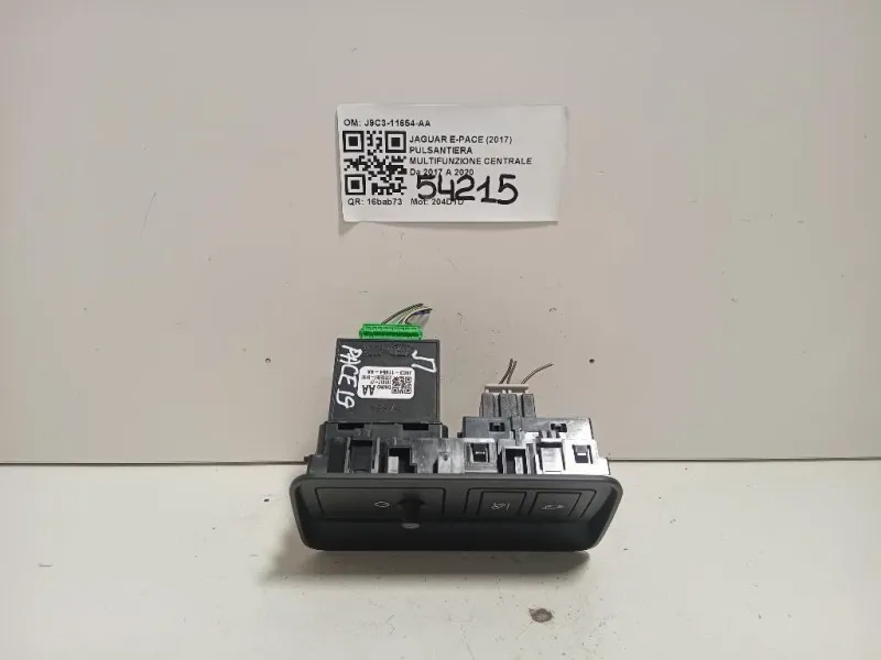 Pulsantiera Multifunzione Centrale J9C3-11654-AA Jaguar E-pace 2017