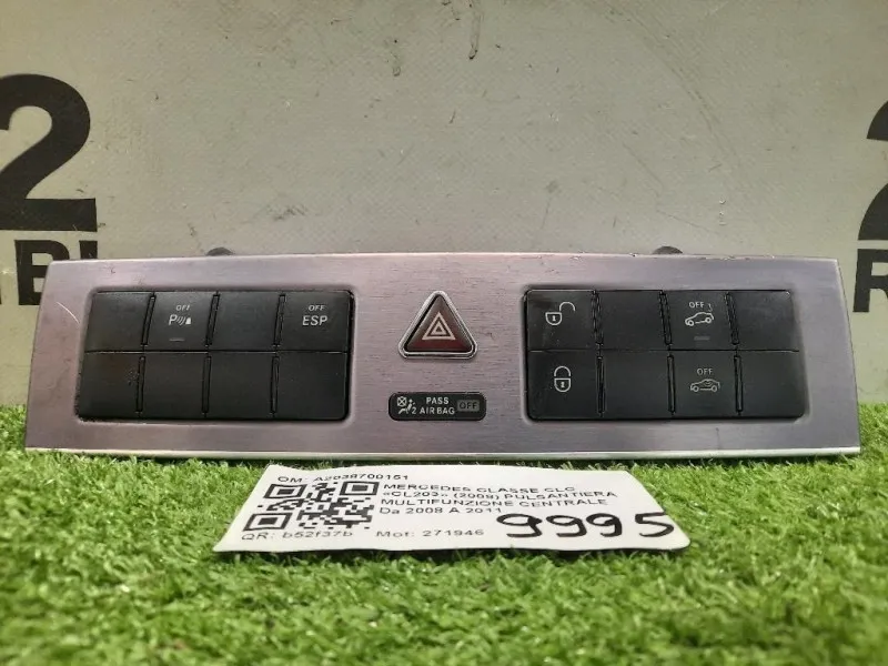 Pulsantiera Multifunzione Centrale A2038700151 Mercedes Classe CLC Cl203 2008
