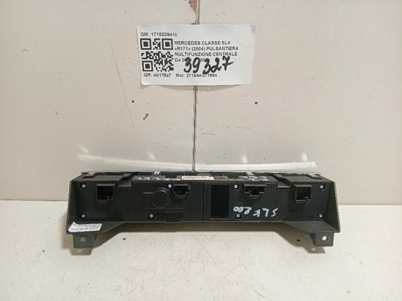 Pulsantiera Multifunzione Centrale 1718209410 Mercedes Classe SLK R171 2004