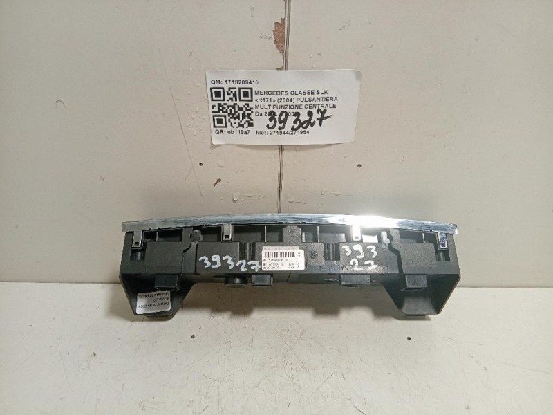 Pulsantiera Multifunzione Centrale 1718209410 Mercedes Classe SLK R171 2004