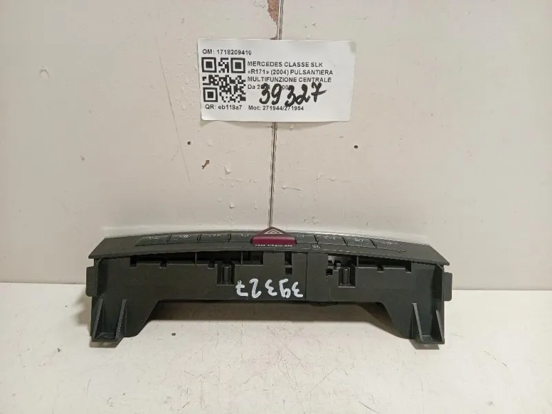Pulsantiera Multifunzione Centrale 1718209410 Mercedes Classe SLK R171 2004